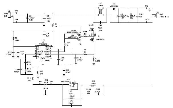 PMP5859.3, -15V@1A Cuk Topology Reference Design for Audio Applications