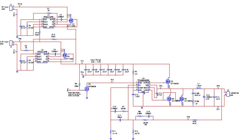 PMP3116, Sync Buck for Printer 1.05V@15A