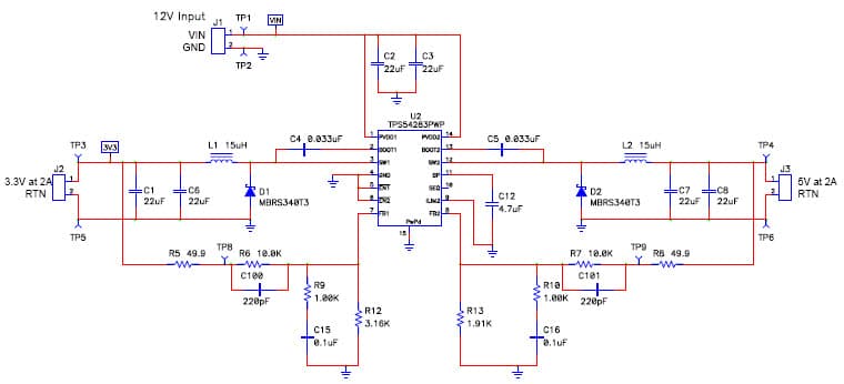 PMP3166.2, Buck for GE-Passive Optical Network (PON) (3.3V @ 2A)