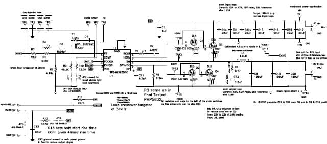 PMP5152, Sync Buck (1.2V@24A off 12V or 3.3V)