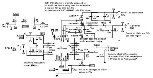 PMP5225, Sync Buck, Linear Regulator (1.5V @ 9A,0.75V @ 3A)