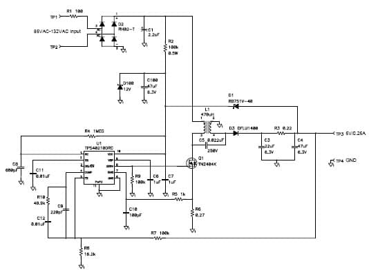 PMP5422, SEPIC (5V@250mA) for Auxiliary Bias Supply