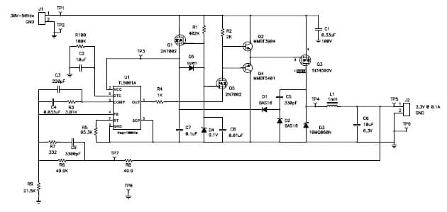 PMP1493, Buck for Audio (3.3V @ 0.1A)