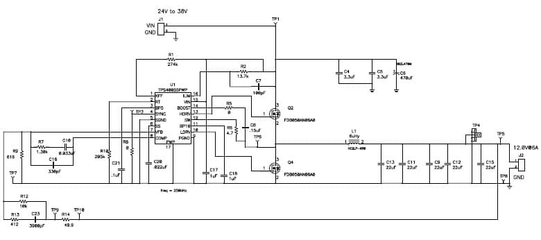 PMP1595, Sync Buck for AC Inflight (12.0 @ 6A)