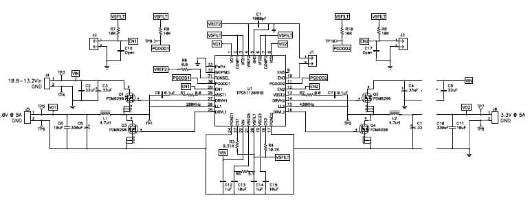 PMP1967.2, Sync Bucks (5V @ 5A)