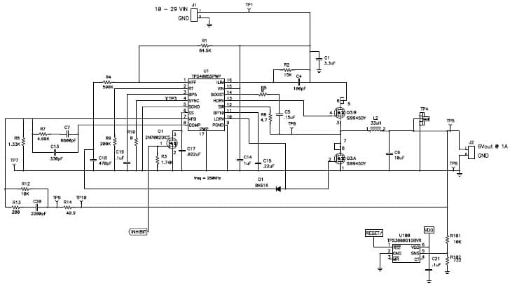 PMP2092, Buck for Set Top Box (6V @ 1A)