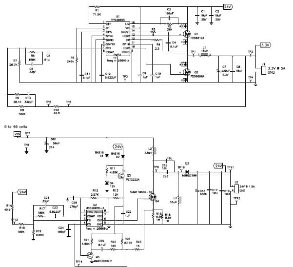 PMP2332.1, (24V @ 1.5A) SEPIC, Sync Buck Reference Design