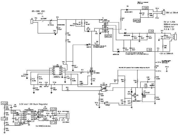 PMP2388.2, Flyback, Buck Reference Design for DSL (-5V @ 0.5A)