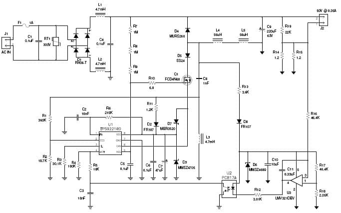 PMP3672, 6 series Driver for T8 Tube (720mA @ 21)