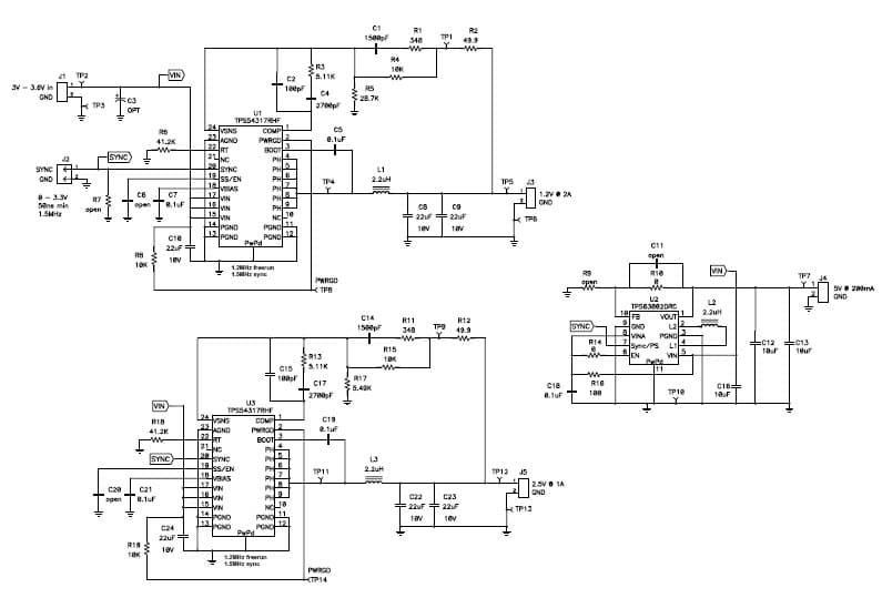 PMP2399.3, Buck-Boost, Sync Buck Reference Design for RFID Readers (2.5V @ 1A)