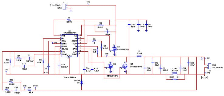 PMP2768, Buck-Boost for Test Equipment -3.3V @ 9A