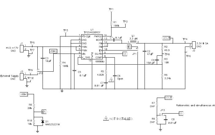 PMP5382, Synchronous buck 3.3V@5A SWIFT Buck Converter