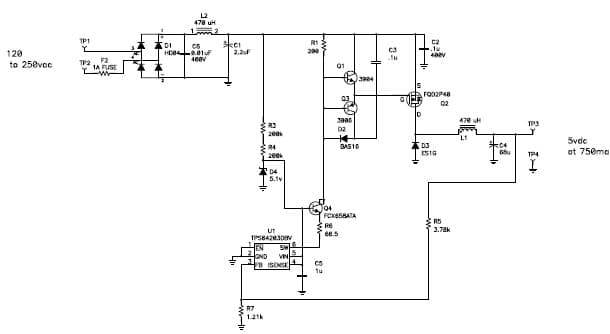 PMP5412, Transformer-less, Non-Isolated AC to DC Reference Design