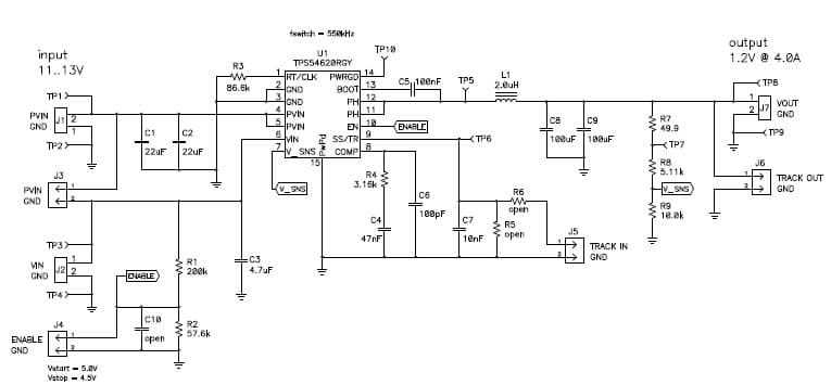 TPS54620 - 1.2V @ 4.0A