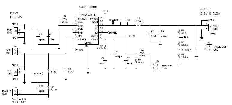 TPS54320 - 5.0V @ 2.5A