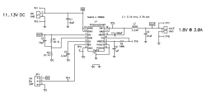 PMP5619.3, 11-13V, 1.8V @ 3A Reference Design