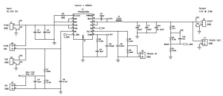 PMP5730, 12, 1.2V @ 3.8A Reference Design