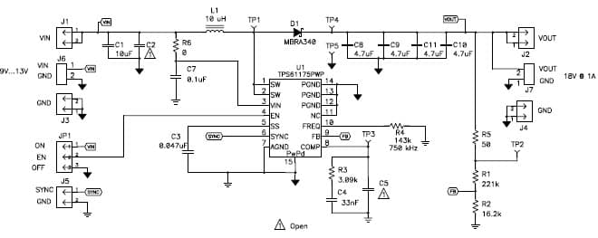 PMP5521, 18V@1A TPS61175