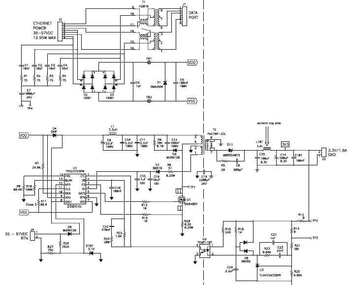 PMP5593, PoE Low Cost Flyback