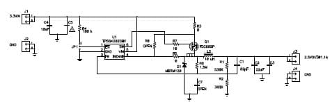 PMP1386.3, Sync Buck for Two Way Satellite Internet (2.5V @ 1.1A)