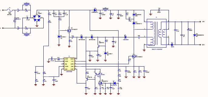 PMP7751, Reference Design Using LM3445 - 220VAC, 7W Dimmable Isolated