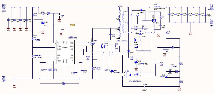 PMP7756, Active clamp forward Reference Design with -30 to -6V input and 6V @ 18A output