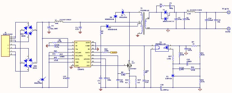 PMP7765, 25W PoE plus design with isolated flyback topology