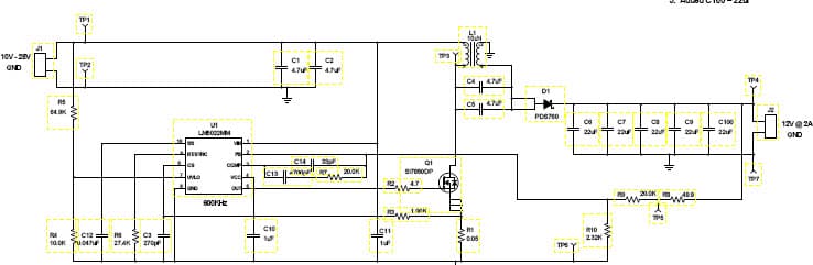 PMP7305, 10 - 28V Input, 12V@2A SEPIC Reference Design using the LM5022