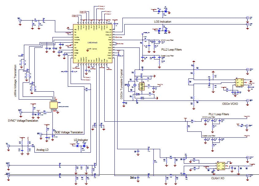 LMK04031BEVAL, Evaluation Board using LMK04031 Precision Clock Conditioner with Dual PLLs and Integrated VCO