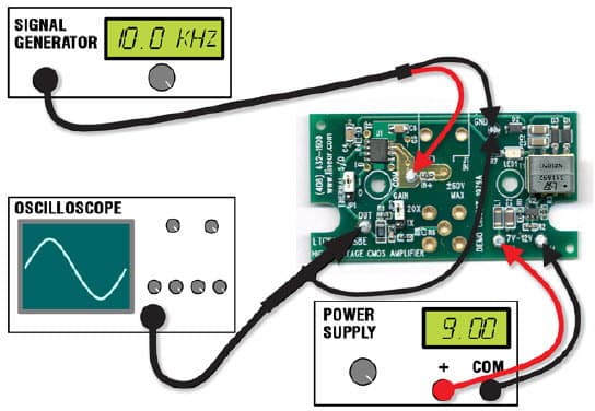 DC1979A, LTC6090 Demo Board, High Voltage CMOS Amplifier