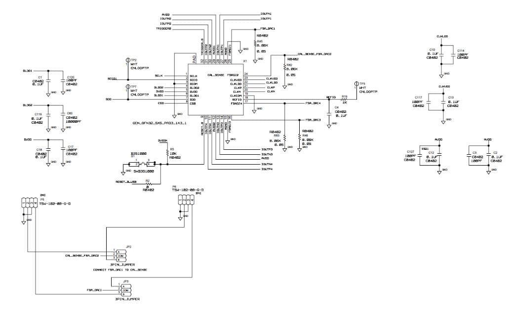 AD9106-EBZ, Evaluation Board using AD9106 Quad, Low Power, 12-Bit, 180 MSPS Digital to Analog Converter and Waveform Generator