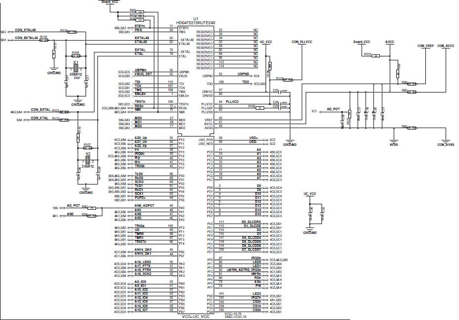 R0K42215RS001BE, Renesas Starter Kit for H8S/2215R MCU Family