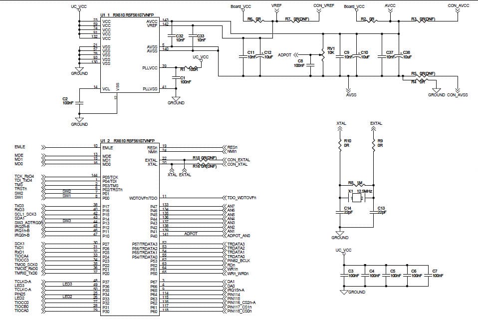 R0K556100S000BE, Renesas Starter Kit based on RX610 MCU Series