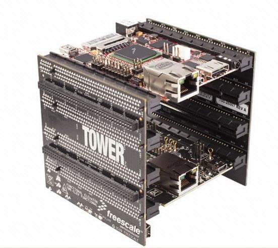 TWR-MPC5125-KIT, MPC5125 Tower System Kit is based on MPC5125 Microprocessor