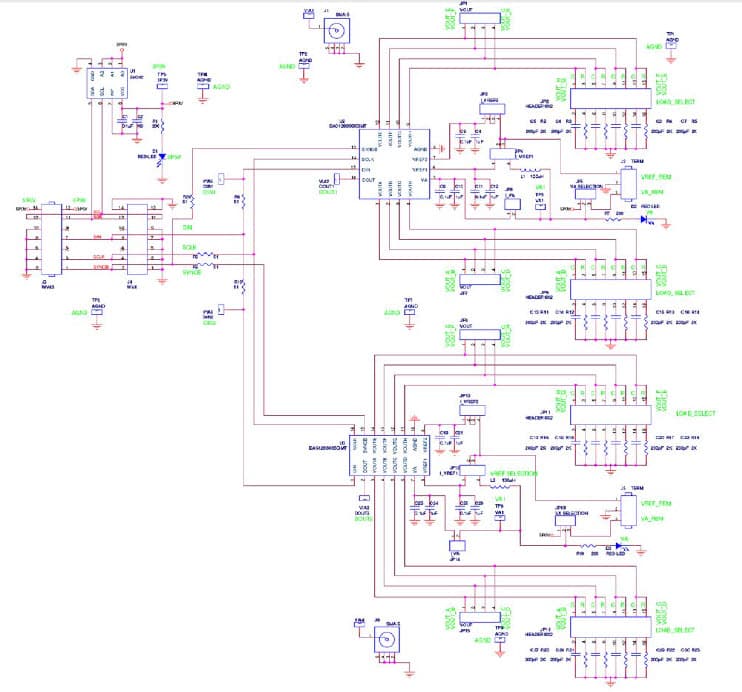 DAC088S085EB/NOPB, Evaluation Board using DAC088S085, 8-bit micro power OCTAL Digital to Analog Converter