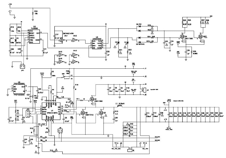 TPS51219EVM-630, Evaluation Board using TPS51219 High-performance, Single, Synchronous Step-Down Controller for Notebook Power Supply