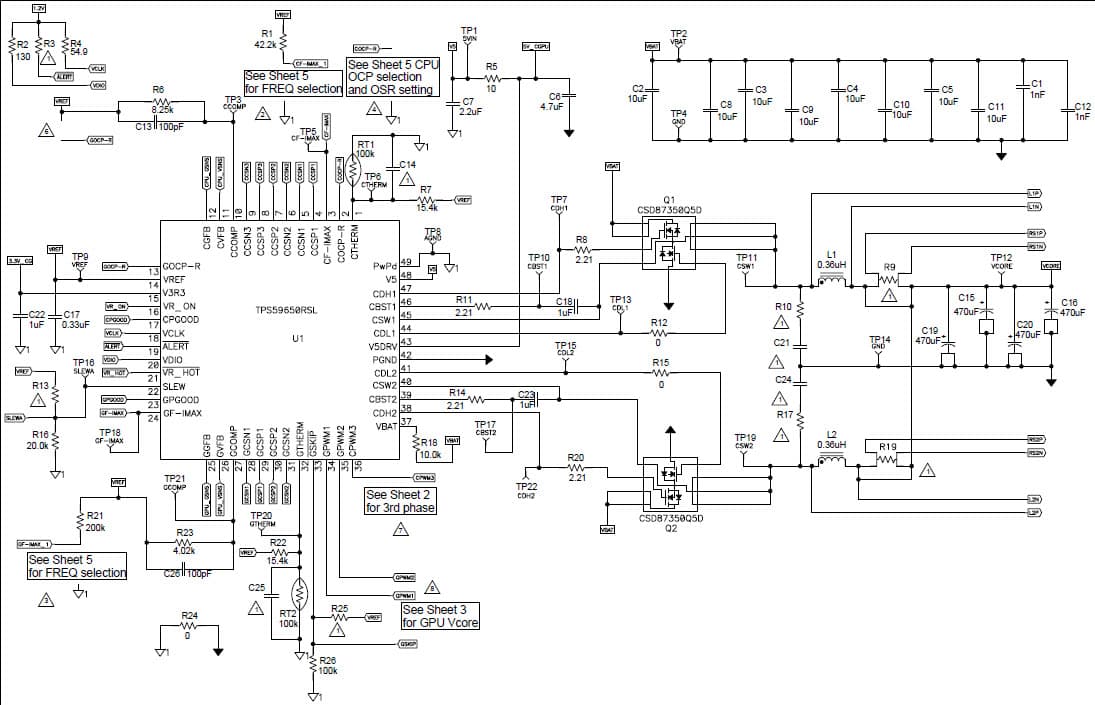 TIDA-00021, Intel IMVP7 3rd Generation Core Mobile (Core i7) Power Management Reference Design