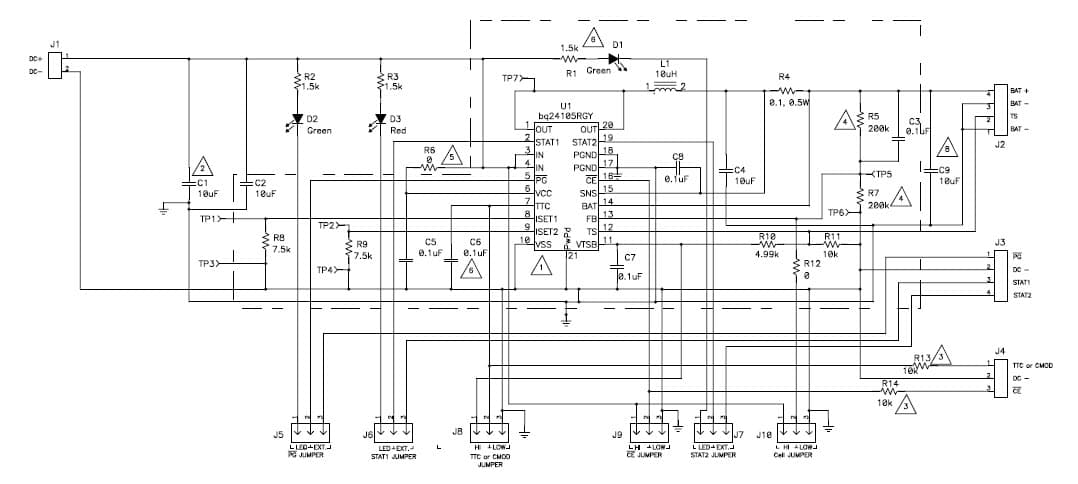 TIDA-00055, Standalone Synchronous Switch-mode Li-Ion Charger with 2A FET