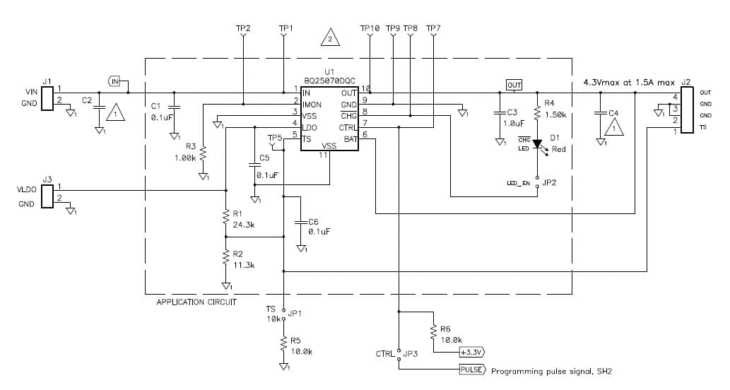 TIDA-00053, 1A, Single cell, Linear Charger for LiFePO4 Applications