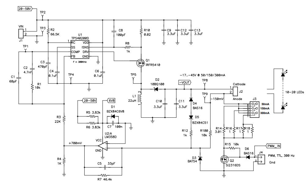 PMP2501, LED Buck-Boost Converter