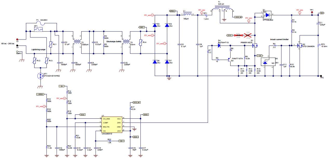 PMP8920, High efficiency two-stage universal input power supply using transition mode PFC and LLC resonant converter