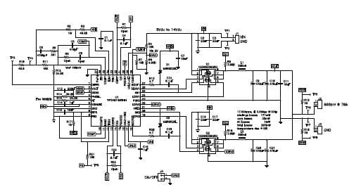 PMP5621, Four Phase Sync Buck 900mV@70A