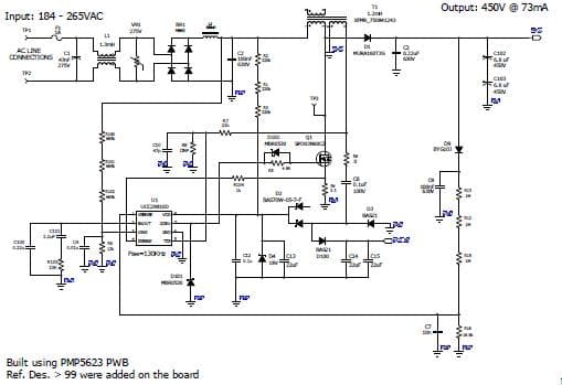 PMP5682, PFC boost with Transition Mode buck 312V@80mA