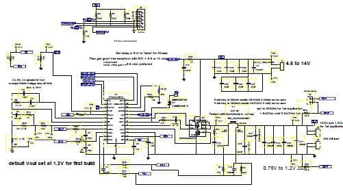 PMP6997, 5V-12V input, Synchronous Buck, 0.9V-3.3V 20A output Reference Design with PMBus