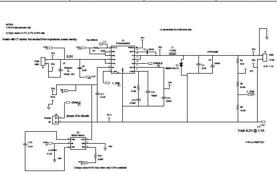 PMP7396, 3.3V input Synchronous Inverter Reference Design at -5.2V/1.75A Output