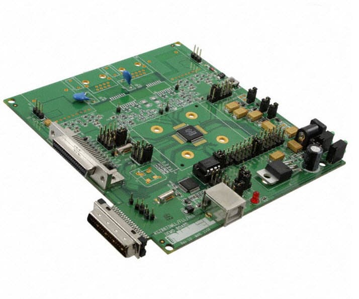 KSZ8873FLL-EVAL, Evaluation Board Using KSZ8873FLL - Single 3.3/2.5V supply, Integrated 3-Port 10/100 Managed Switch