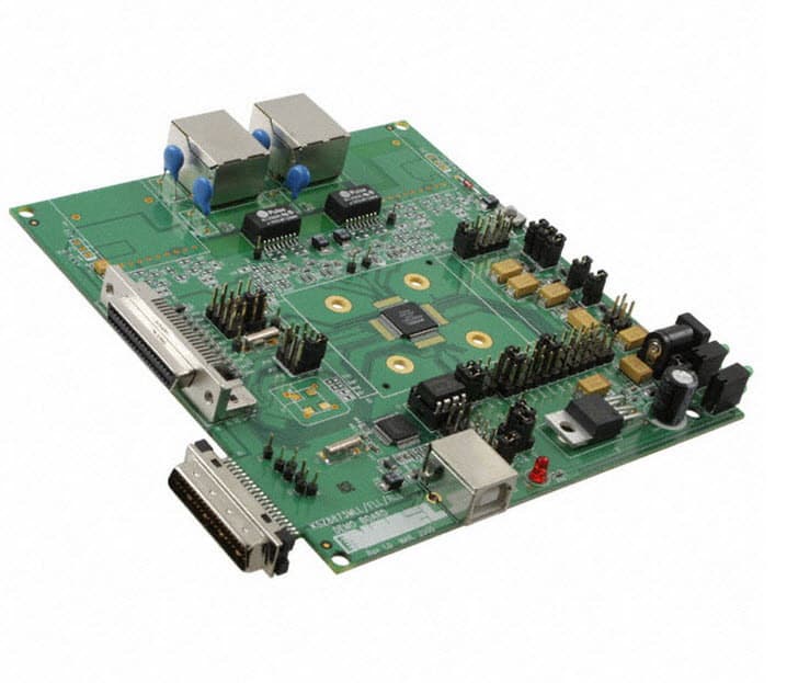 KSZ8873MLL-EVAL, Evaluation Board Using KSZ8873MLL - Single 3.3/2.5V supply, Integrated 3-Port 10/100 Managed Switch