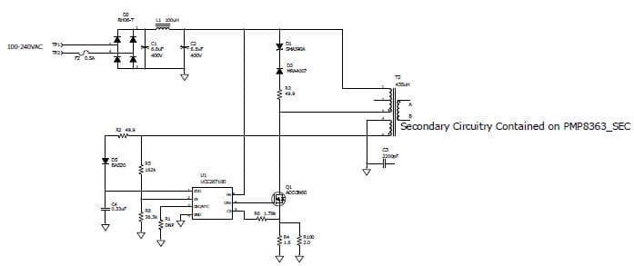 PMP8363, 85VAC - 265VAC Input, 5V@2A Eco-Charger Reference Design