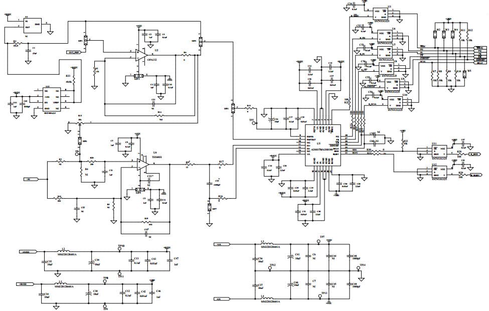 ADS8380EVM, Evaluation Board using ADS8380, 18-bit, 600-kHz, single-channel, high-speed serial-interface analog-to-digital converter