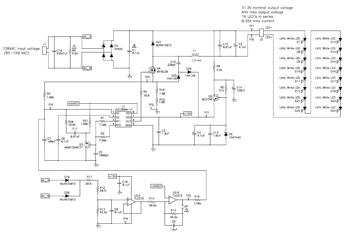 PMP3155, 19 Watt AC Input LED Driver Reference Design